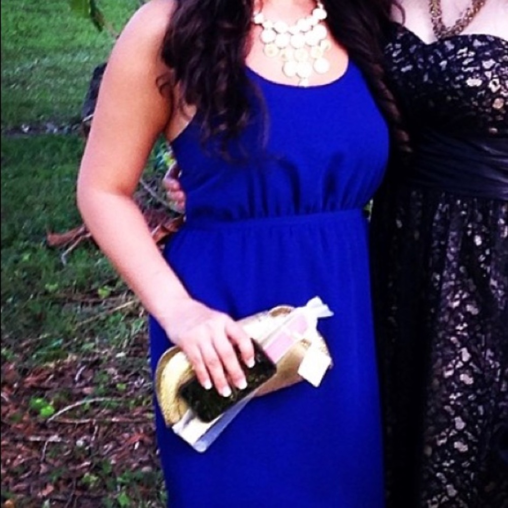 Royal blue dress